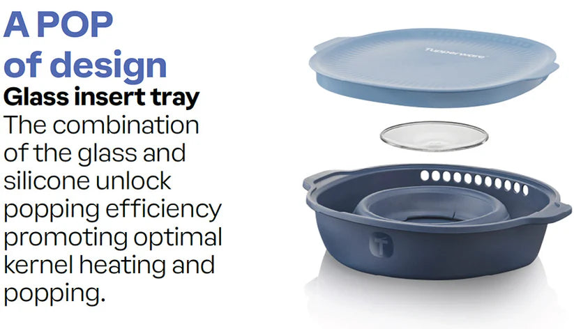 Tupperware® WOW Pop Microwave Popcorn Maker | All-in-1 Popper